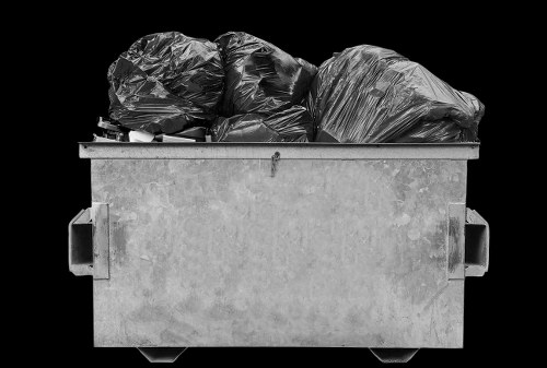 Man and van ready for a commercial rubbish collection in Kenton